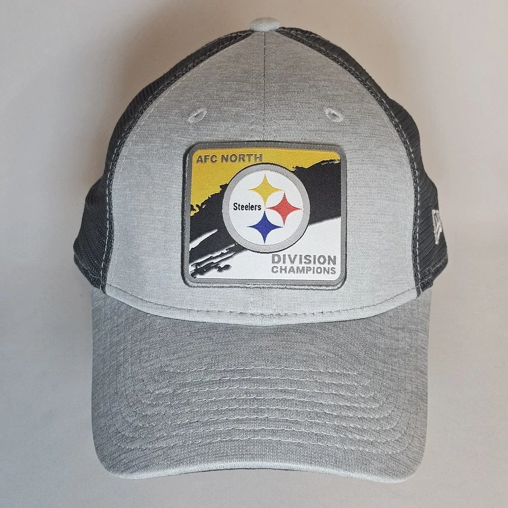 Pittsburgh Steelers New‎ Era 2020 AFC North Division Champions  Trucker hat gray